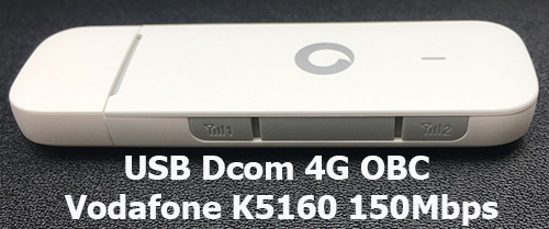 Mặt sau USB Dcom 4G OBC Vodafone K5160 tốc độ 150Mbps có IPv4, IPv6